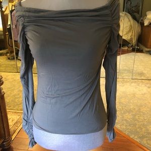 Follies off the shoulder gray top